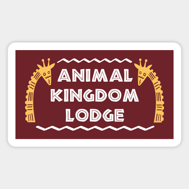 Animal Kingdom Lodge Resort Magnet by Lunamis